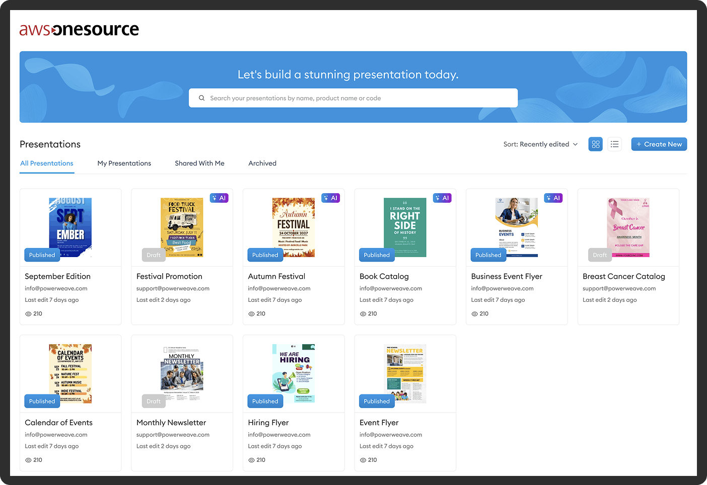 What onecatalog enables